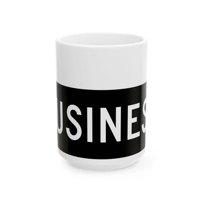Business plate black FL 1956 (Florida) (Road Sign) White Coffee Mug 15oz - Go Mug Yourself