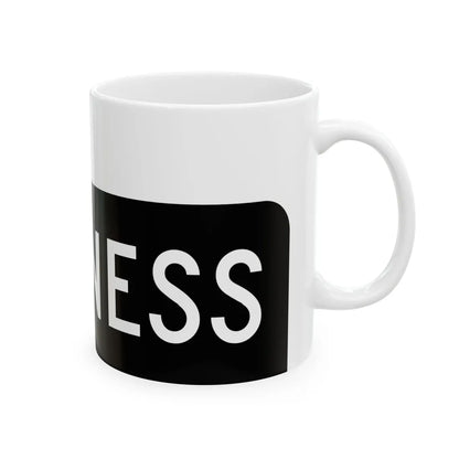 Business plate black FL 1956 (Florida) (Road Sign) White Coffee Mug - Go Mug Yourself