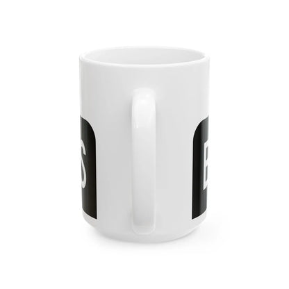 Business plate black FL 1956 (Florida) (Road Sign) White Coffee Mug - Go Mug Yourself