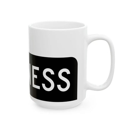 Business plate black FL 1956 (Florida) (Road Sign) White Coffee Mug - Go Mug Yourself