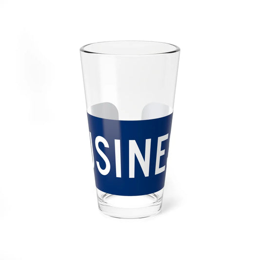 Business plate blue FL 1956 (Florida) (Road Sign) Pint Glass 16oz 16oz - Go Mug Yourself