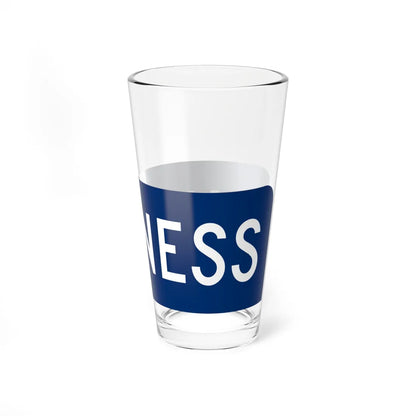 Business plate blue FL 1956 (Florida) (Road Sign) Pint Glass 16oz - Go Mug Yourself