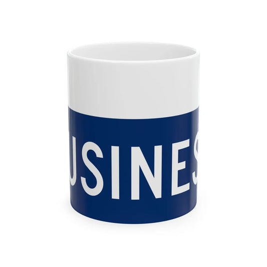 Business plate blue FL 1956 (Florida) (Road Sign) White Coffee Mug 11oz - Go Mug Yourself