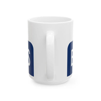Business plate blue FL 1956 (Florida) (Road Sign) White Coffee Mug - Go Mug Yourself