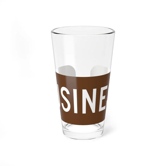 Business plate brown FL 1956 (Florida) (Road Sign) Pint Glass 16oz 16oz - Go Mug Yourself