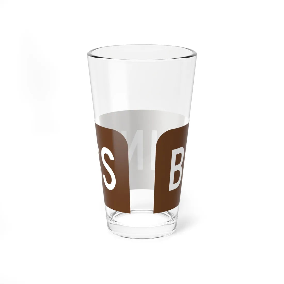 Business plate brown FL 1956 (Florida) (Road Sign) Pint Glass 16oz - Go Mug Yourself