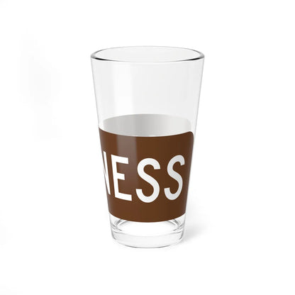 Business plate brown FL 1956 (Florida) (Road Sign) Pint Glass 16oz - Go Mug Yourself