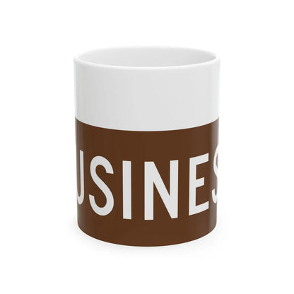 Business plate brown FL 1956 (Florida) (Road Sign) White Coffee Mug 11oz - Go Mug Yourself