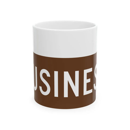 Business plate brown FL 1956 (Florida) (Road Sign) White Coffee Mug 11oz - Go Mug Yourself