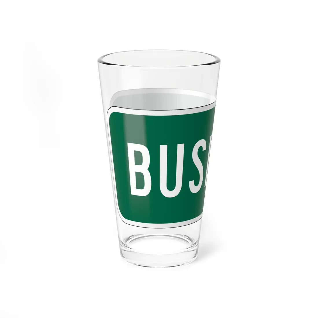 Business plate California (California) (Road Sign) Pint Glass 16oz - Go Mug Yourself