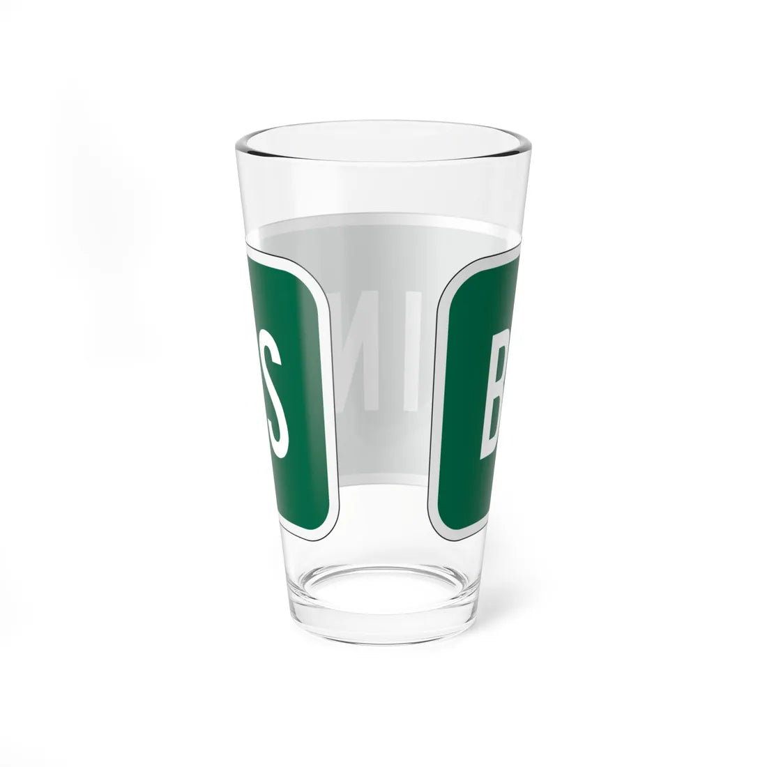 Business plate California (California) (Road Sign) Pint Glass 16oz - Go Mug Yourself