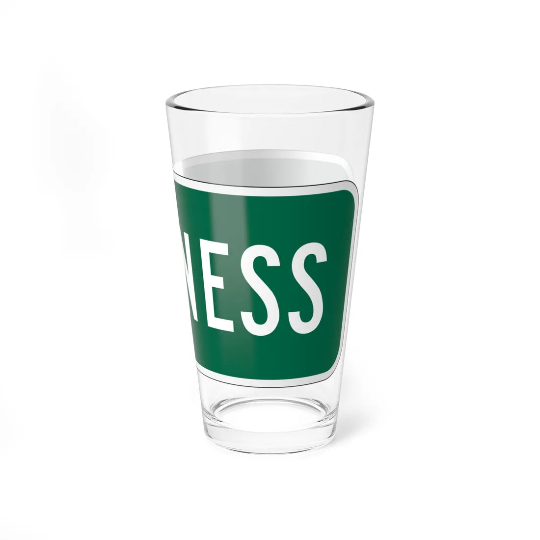 Business plate California (California) (Road Sign) Pint Glass 16oz - Go Mug Yourself