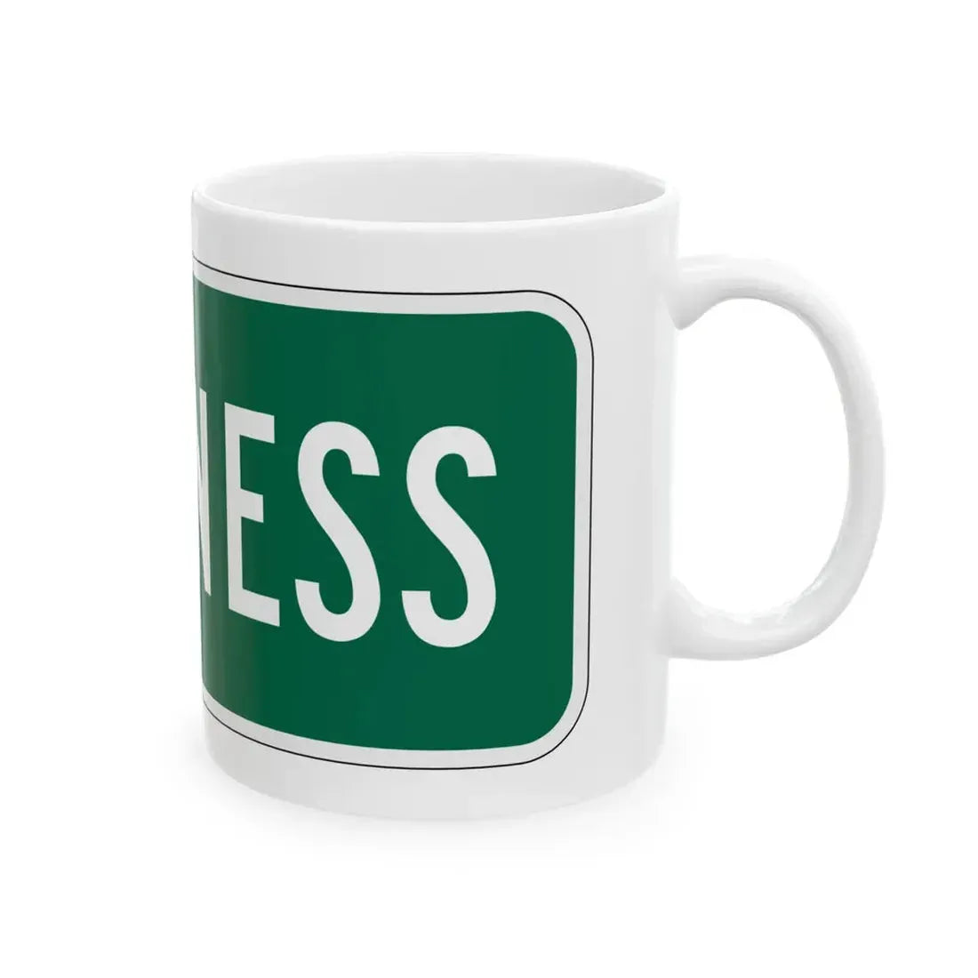 Business plate California (California) (Road Sign) White Coffee Mug - Go Mug Yourself