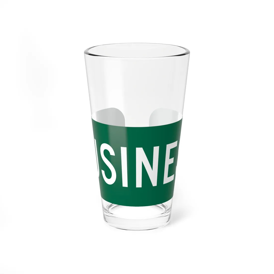 Business plate green FL 1956 (Florida) (Road Sign) Pint Glass 16oz 16oz - Go Mug Yourself