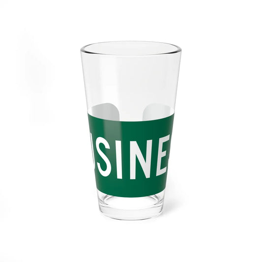Business plate green FL 1956 (Florida) (Road Sign) Pint Glass 16oz 16oz - Go Mug Yourself