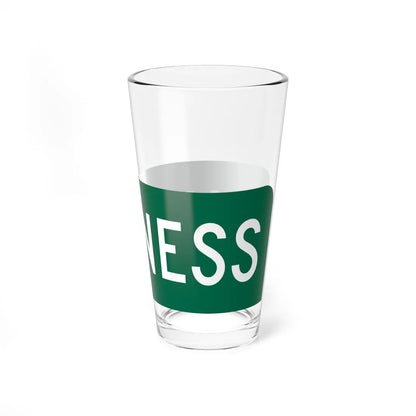 Business plate green FL 1956 (Florida) (Road Sign) Pint Glass 16oz - Go Mug Yourself
