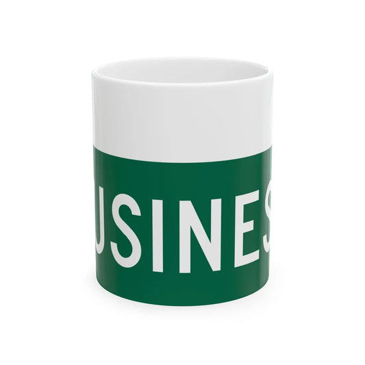 Business plate green FL 1956 (Florida) (Road Sign) White Coffee Mug 11oz - Go Mug Yourself
