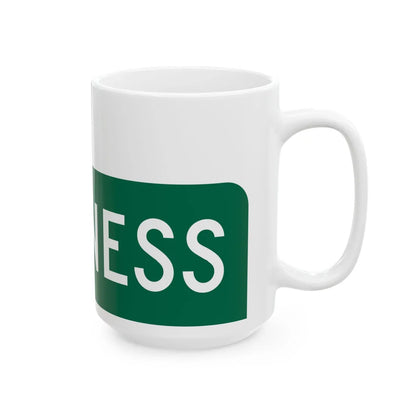 Business plate green FL 1956 (Florida) (Road Sign) White Coffee Mug - Go Mug Yourself