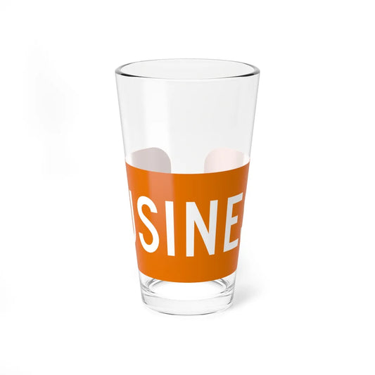 Business plate orange FL 1956 (Florida) (Road Sign) Pint Glass 16oz 16oz - Go Mug Yourself