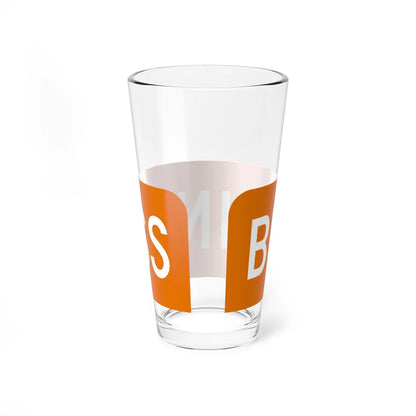 Business plate orange FL 1956 (Florida) (Road Sign) Pint Glass 16oz - Go Mug Yourself