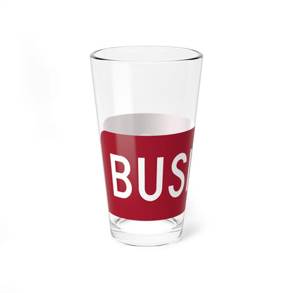 Business plate red FL 1956 (Florida) (Road Sign) Pint Glass 16oz - Go Mug Yourself