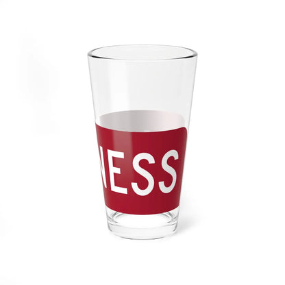 Business plate red FL 1956 (Florida) (Road Sign) Pint Glass 16oz - Go Mug Yourself