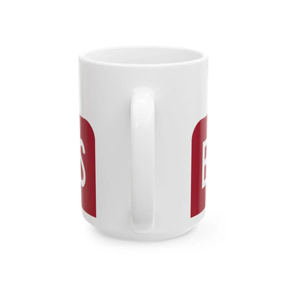 Business plate red FL 1956 (Florida) (Road Sign) White Coffee Mug - Go Mug Yourself