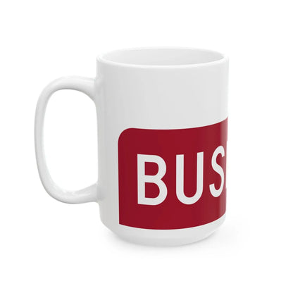 Business plate red FL 1956 (Florida) (Road Sign) White Coffee Mug - Go Mug Yourself