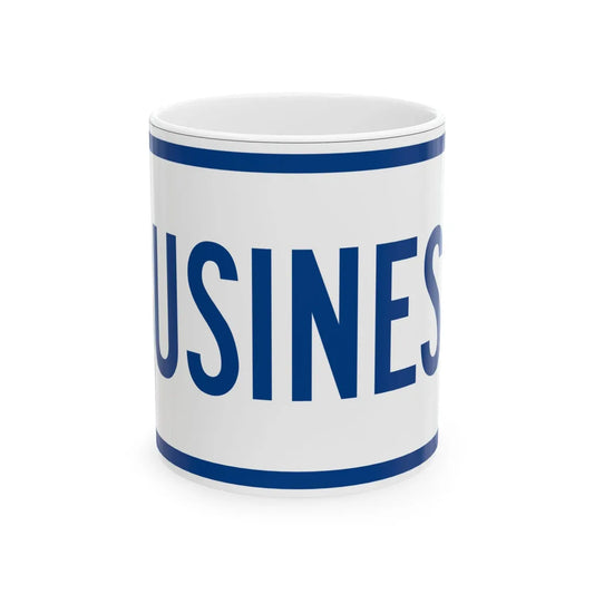 Business plate South Carolina (South Carolina) (Road Sign) White Coffee Mug 11oz - Go Mug Yourself