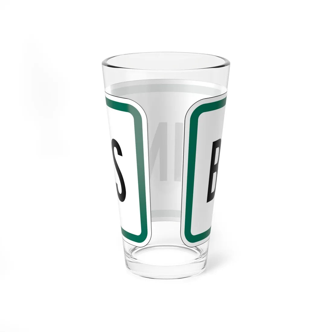 Business plate South Dakota (South Dakota) (Road Sign) Pint Glss 16oz - Go Mug Yourself