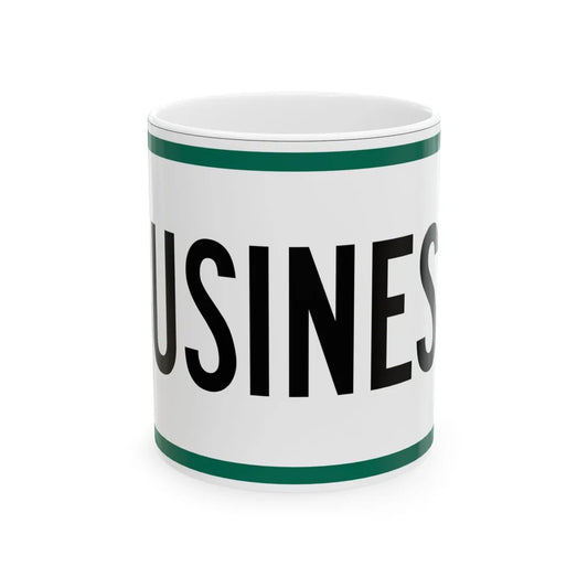 Business plate South Dakota (South Dakota) (Road Sign) White Coffee Mug 11oz - Go Mug Yourself