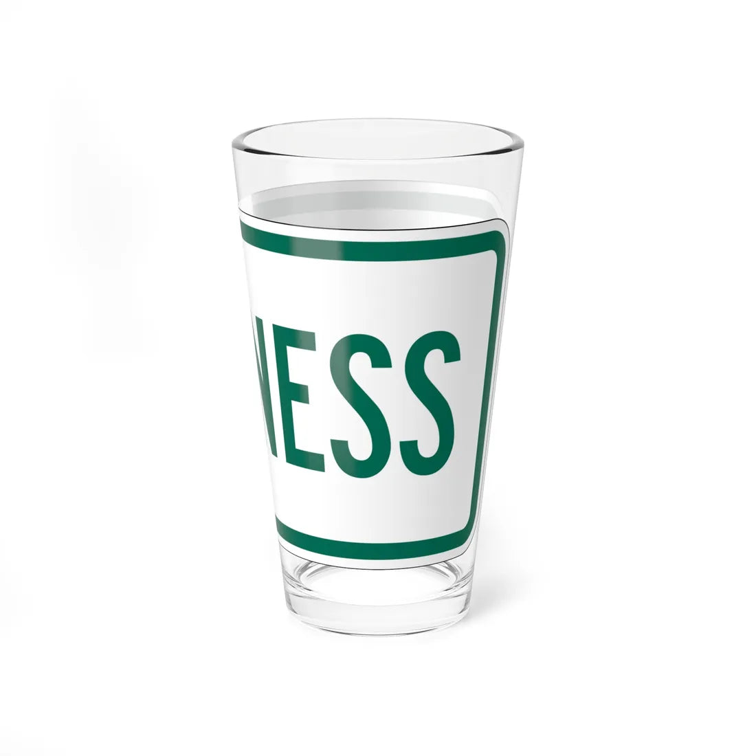 Business plate Vermont (Vermont) (Road Sign) Pint Glass 16oz - Go Mug Yourself