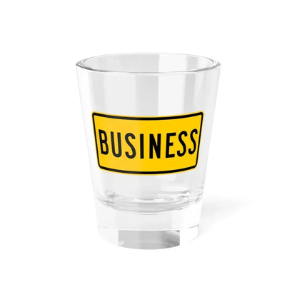 Business plate Wyoming (Wyoming) (Road Sign) Shot Glass 1.5oz 1.5oz - Go Mug Yourself