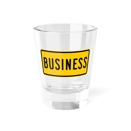 Business plate Wyoming (Wyoming) (Road Sign) Shot Glass 1.5oz 1.5oz - Go Mug Yourself