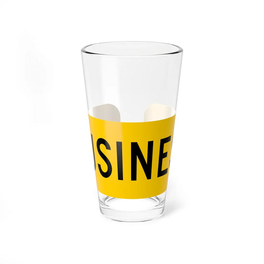 Business plate yellow FL 1956 (Florida) (Road Sign) Pint Glass 16oz 16oz - Go Mug Yourself