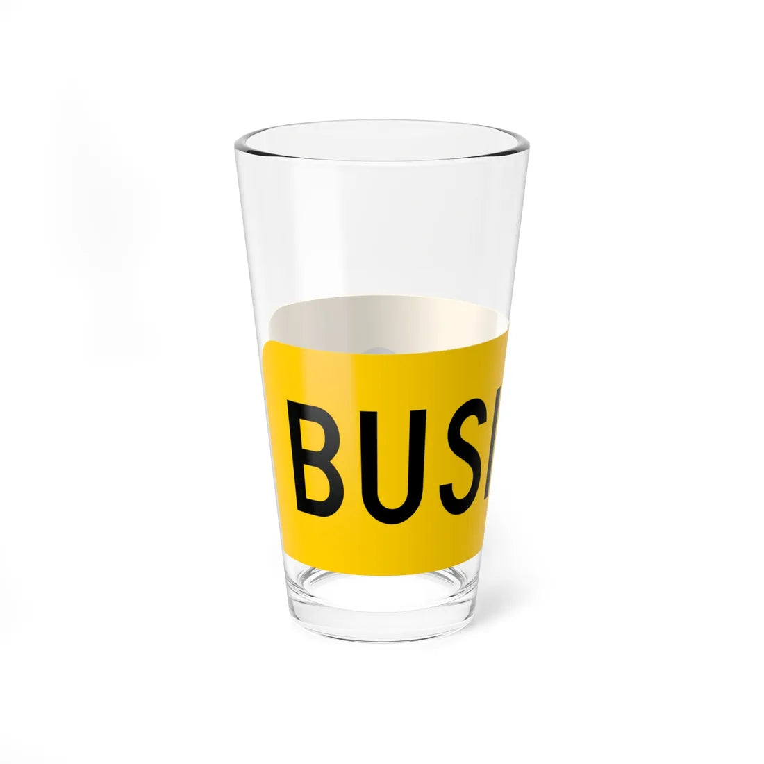 Business plate yellow FL 1956 (Florida) (Road Sign) Pint Glass 16oz - Go Mug Yourself