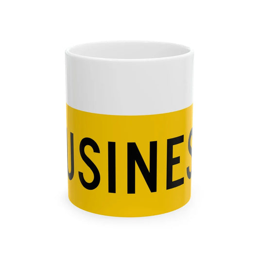 Business plate yellow FL 1956 (Florida) (Road Sign) White Coffee Mug 11oz - Go Mug Yourself