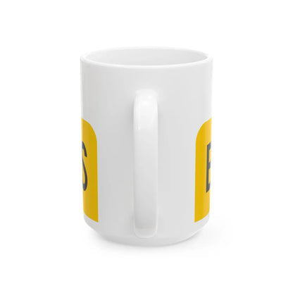 Business plate yellow FL 1956 (Florida) (Road Sign) White Coffee Mug - Go Mug Yourself