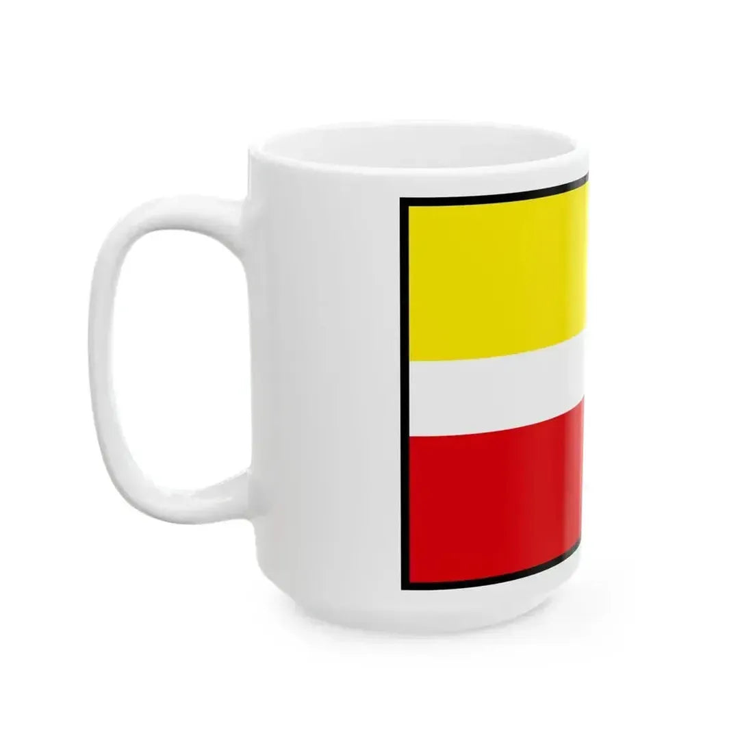 Busovce Kezmarok Flag (Slovakia) White Coffee Mug - Go Mug Yourself
