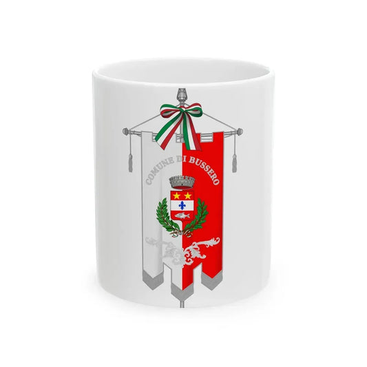 Bussero-Gonfalone (Italy) White Coffee Mug 11oz - Go Mug Yourself