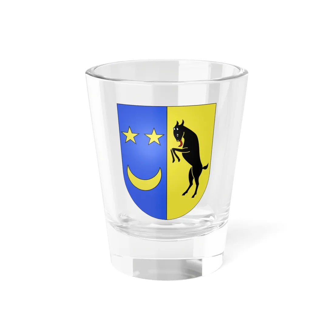 Bussigny-sur-Oron-coat of arms (Switzerland) (Coat of Arms) Shot Glass 1.5oz 1.5oz - Go Mug Yourself