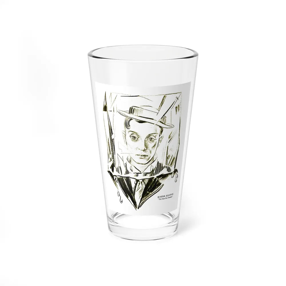 Buster Keaton, Silver Screen, March 30, 1922 (Magazine Illustration) Pint Glass 16oz-16oz-Go Mug Yourself