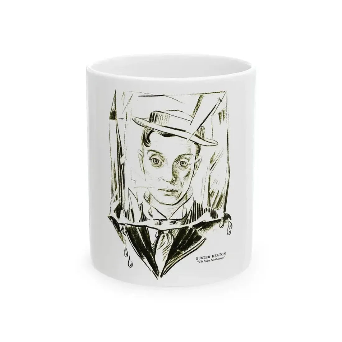 Buster Keaton, Silver Screen, March 30, 1922 - White Coffee Mug 11oz - Go Mug Yourself