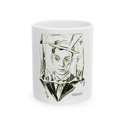 Buster Keaton, Silver Screen, March 30, 1922 - White Coffee Mug 11oz - Go Mug Yourself