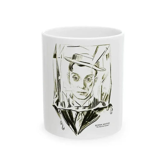 Buster Keaton, Silver Screen, March 30, 1922 - White Coffee Mug 11oz - Go Mug Yourself