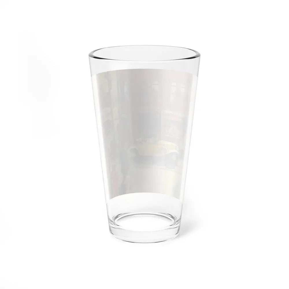 Bustling Street Corner (Magazine Illustration) Pint Glass 16oz-Go Mug Yourself