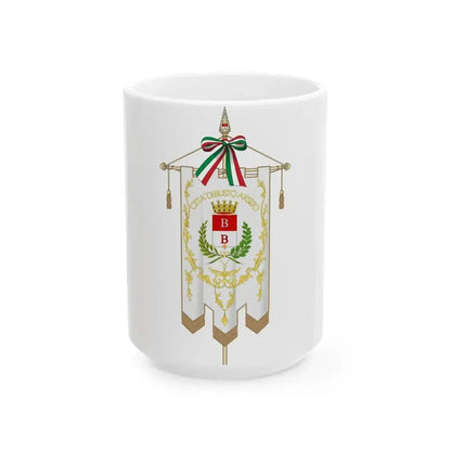 Busto Arsizio-Gonfalone (Italy) White Coffee Mug 15oz - Go Mug Yourself