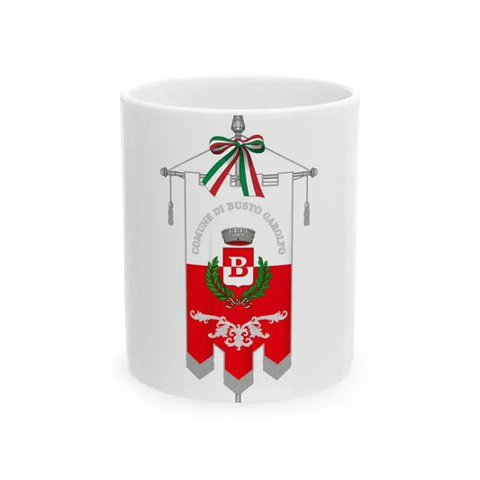 Busto Garolfo-Gonfalone (Italy) White Coffee Mug 11oz - Go Mug Yourself