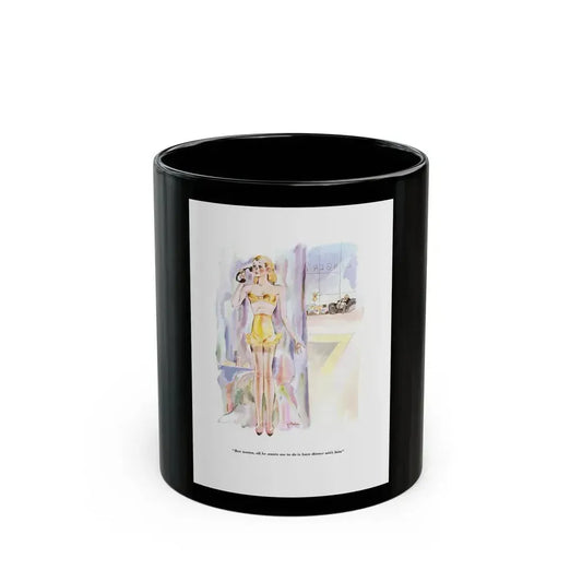 But mama,..., Esquire, January 1934 - Black Coffee Mug 11oz - Go Mug Yourself