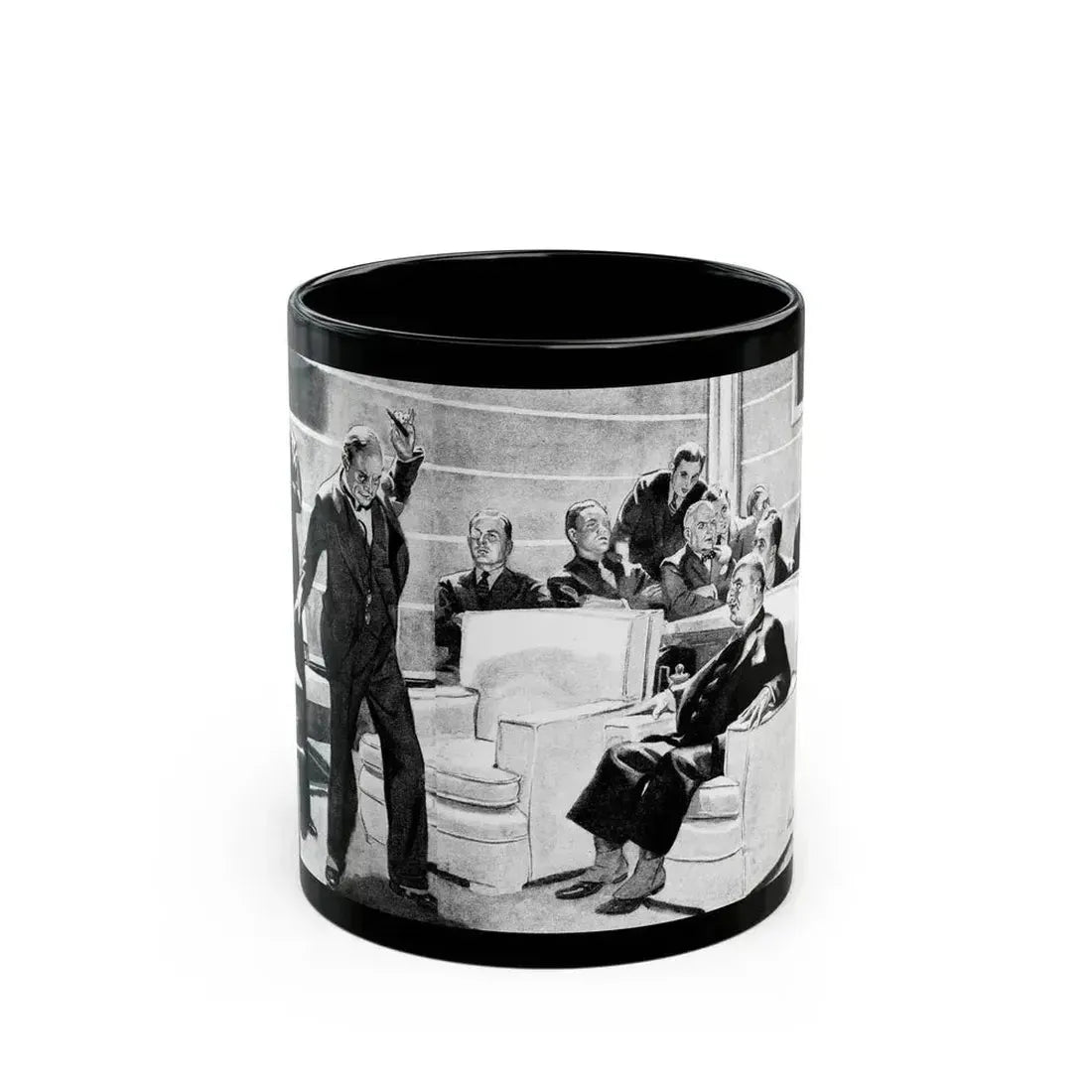 But the Melody Lingers On, Liberty magazine, November 21, 1936 - Black Coffee Mug 11oz - Go Mug Yourself